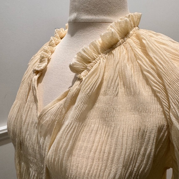 Free the Roses Ivory Ruffled Blouse - Picture 4 of 5